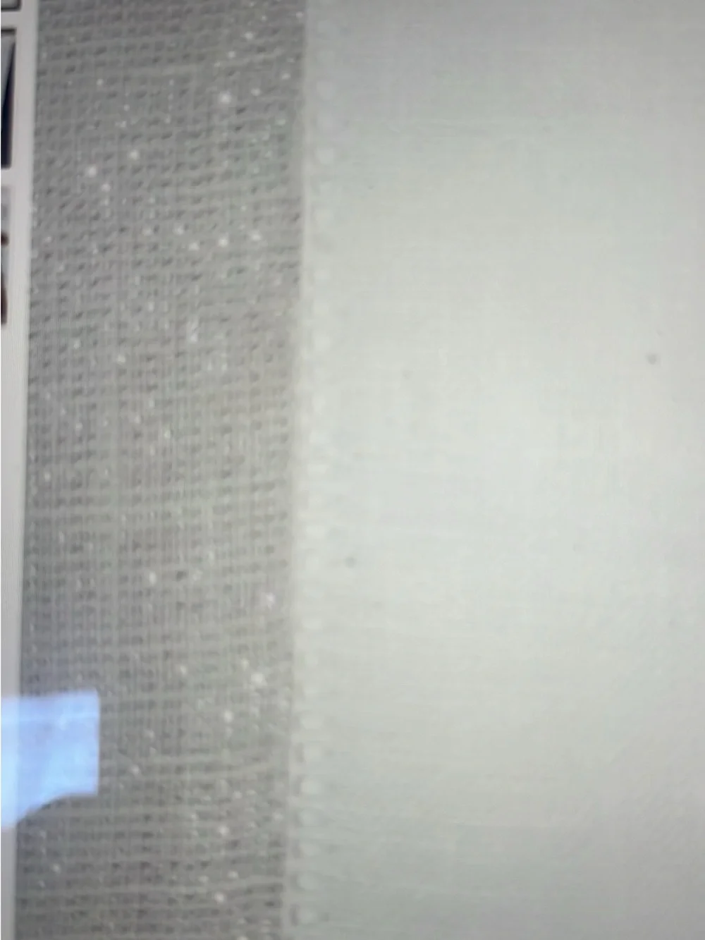 SFERRA White Linen Table Runner with Hemstitch Detail